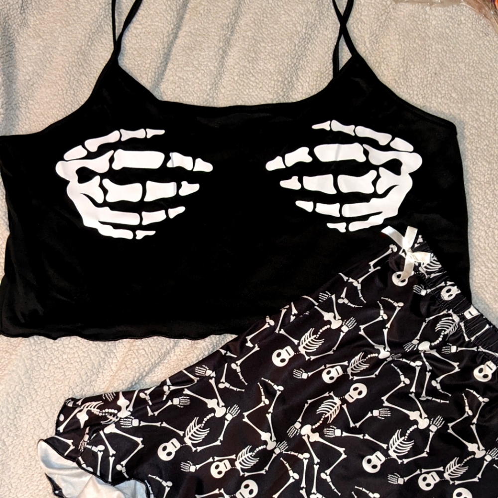 Women's skeleton pj/lounge set.